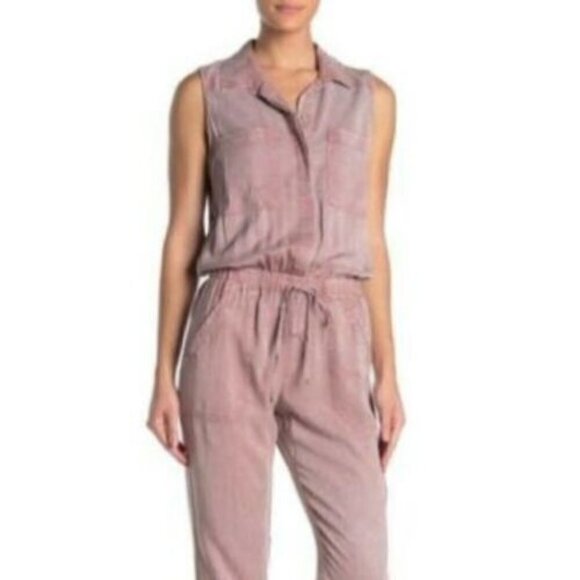 Young Fabulous & Broke tencel jumpsuit sleeveless joggers size S - Picture 1 of 7